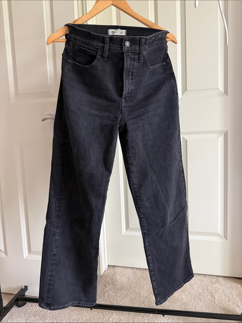 Madewell Perfect Vintage Wide-Leg Jeans - Black